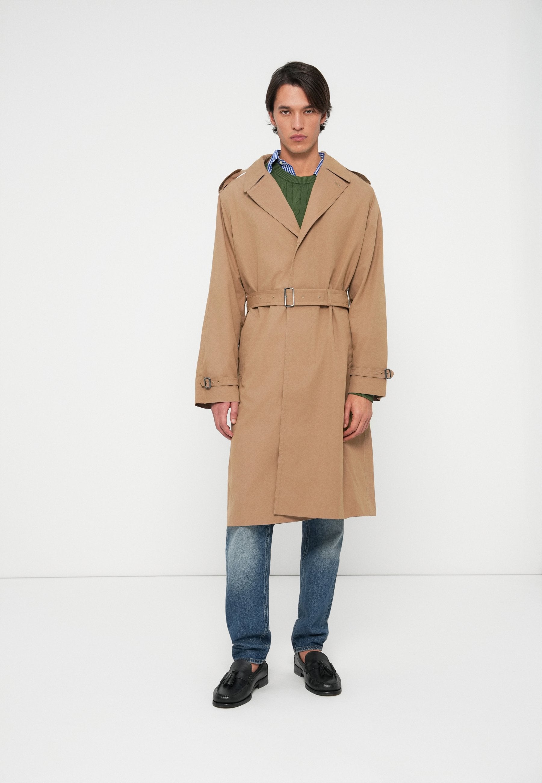 SMART CASUAL CRINKLE RELAXED TRENCH COAT Media 3