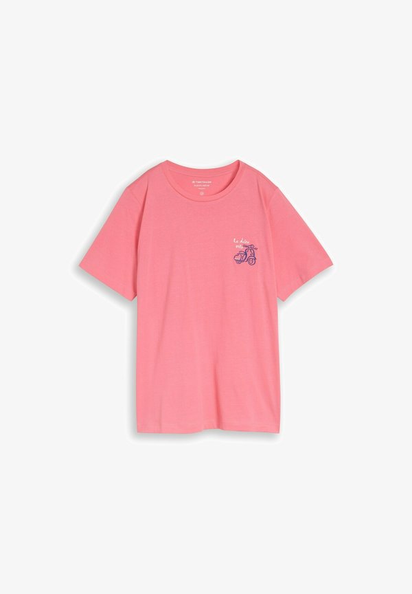 TOM TAILOR TOM TAILOR T-SHIRT PLUS SIZE - T-SHIRT MIT PRINT - Print T-shirt - soft fuchsia pink