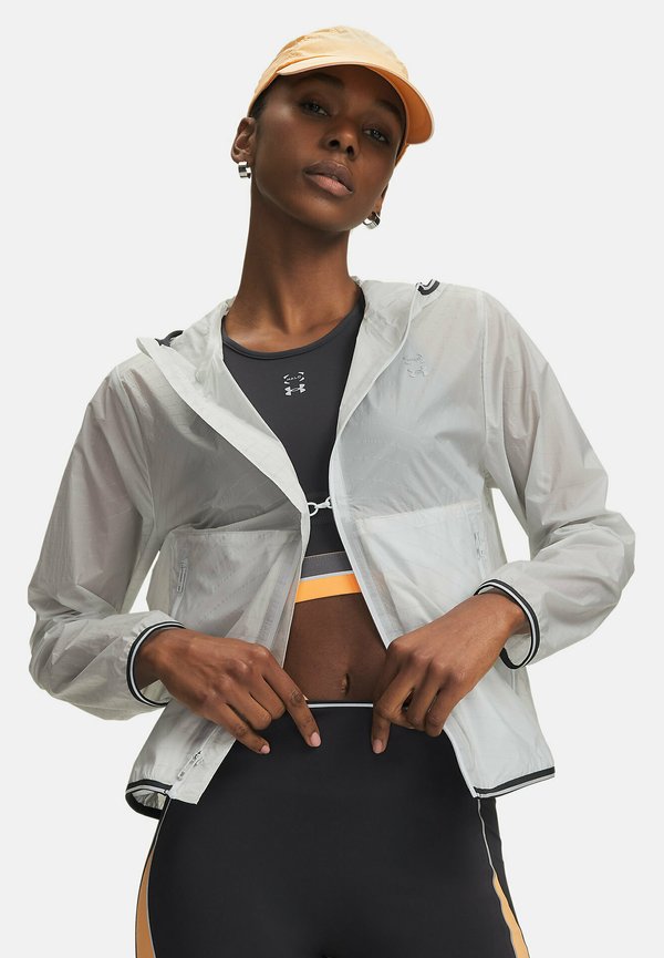 Under Armour HALO RUN REFLECTIVE - Outdoor jacket - distant gray