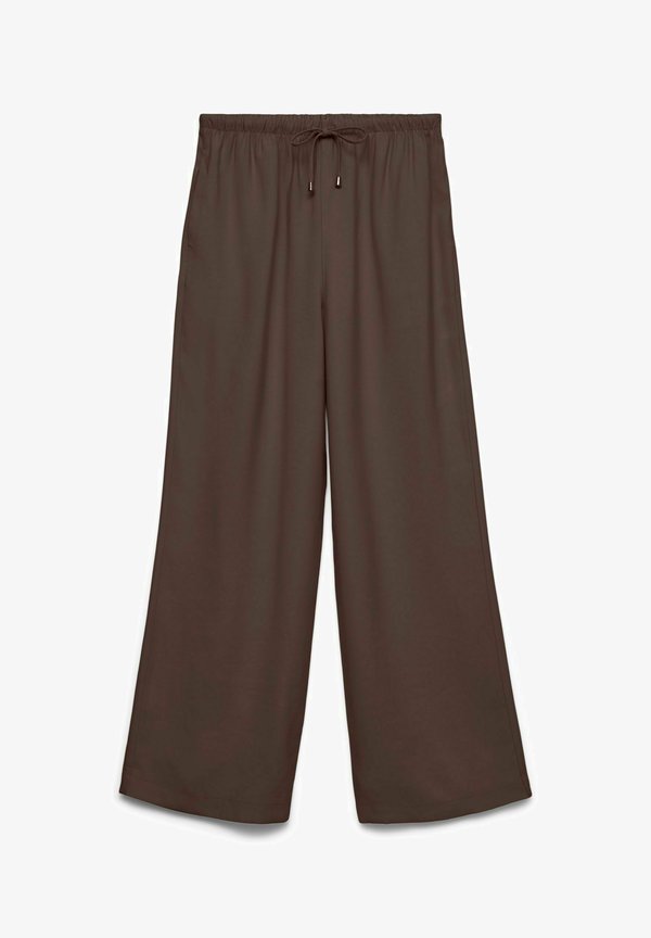 Vero Moda Wide-leg VMKATIE - Trousers - chocolate brown