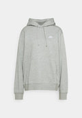 Nike Sportswear CLUB - Hoodie - grey heather/matte silver/white