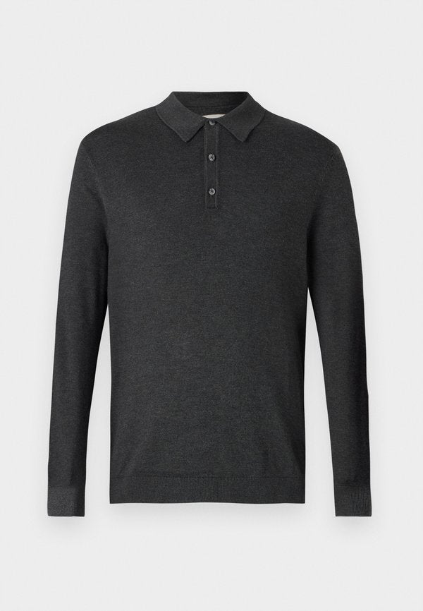 TOM TAILOR COSY - Polo shirt - black grey