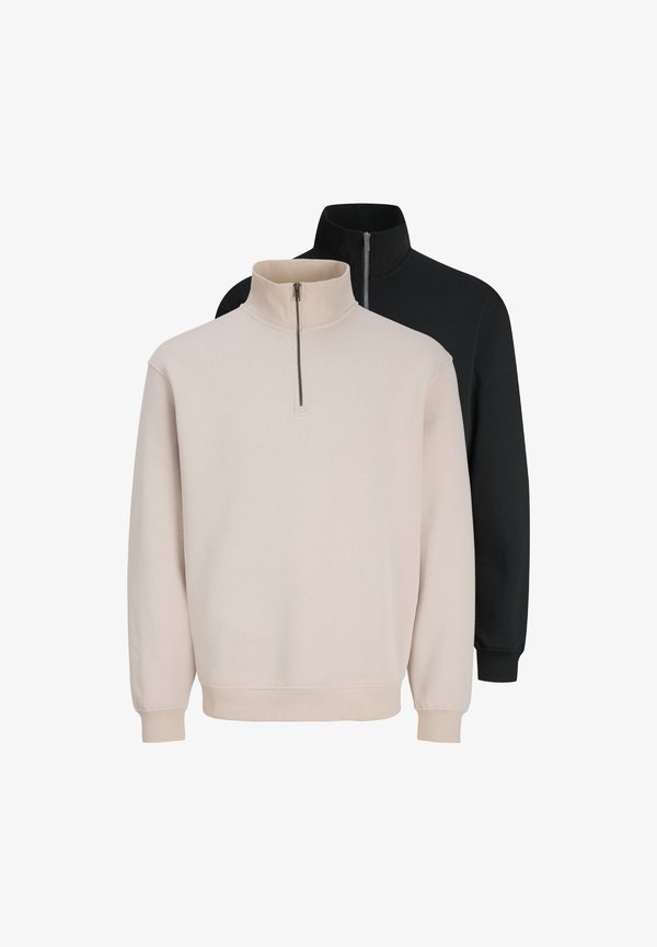 Jack & Jones JACK & JONES 2 PACK - Sweatshirt - schwarz   beige