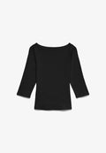 Vero Moda Curve T-SHIRT AWCTHEA TOP - Long sleeved top - black