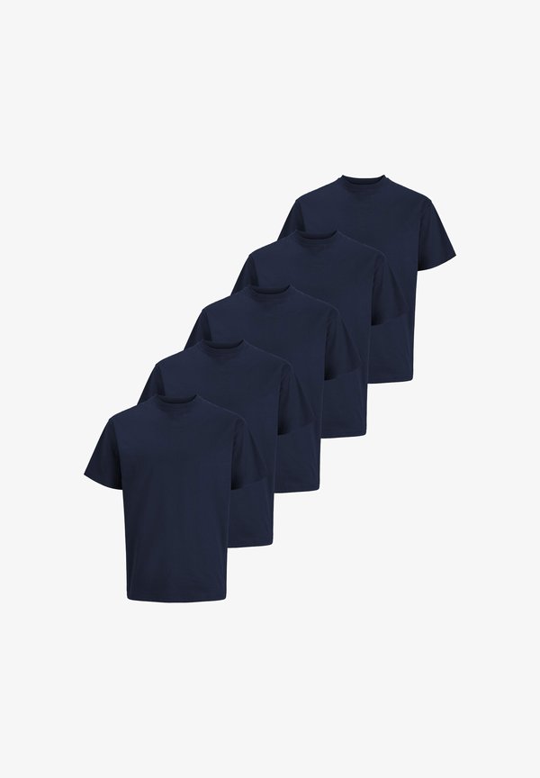 Jack & Jones JACK & JONES 5PACK - Basic T-shirt - navy blazer