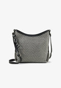TOM TAILOR TOM TAILOR BAGS TTMIRELLE S BEUTELTASCHE IN BAST-OPTIK - Cross body bag - schwarz   black