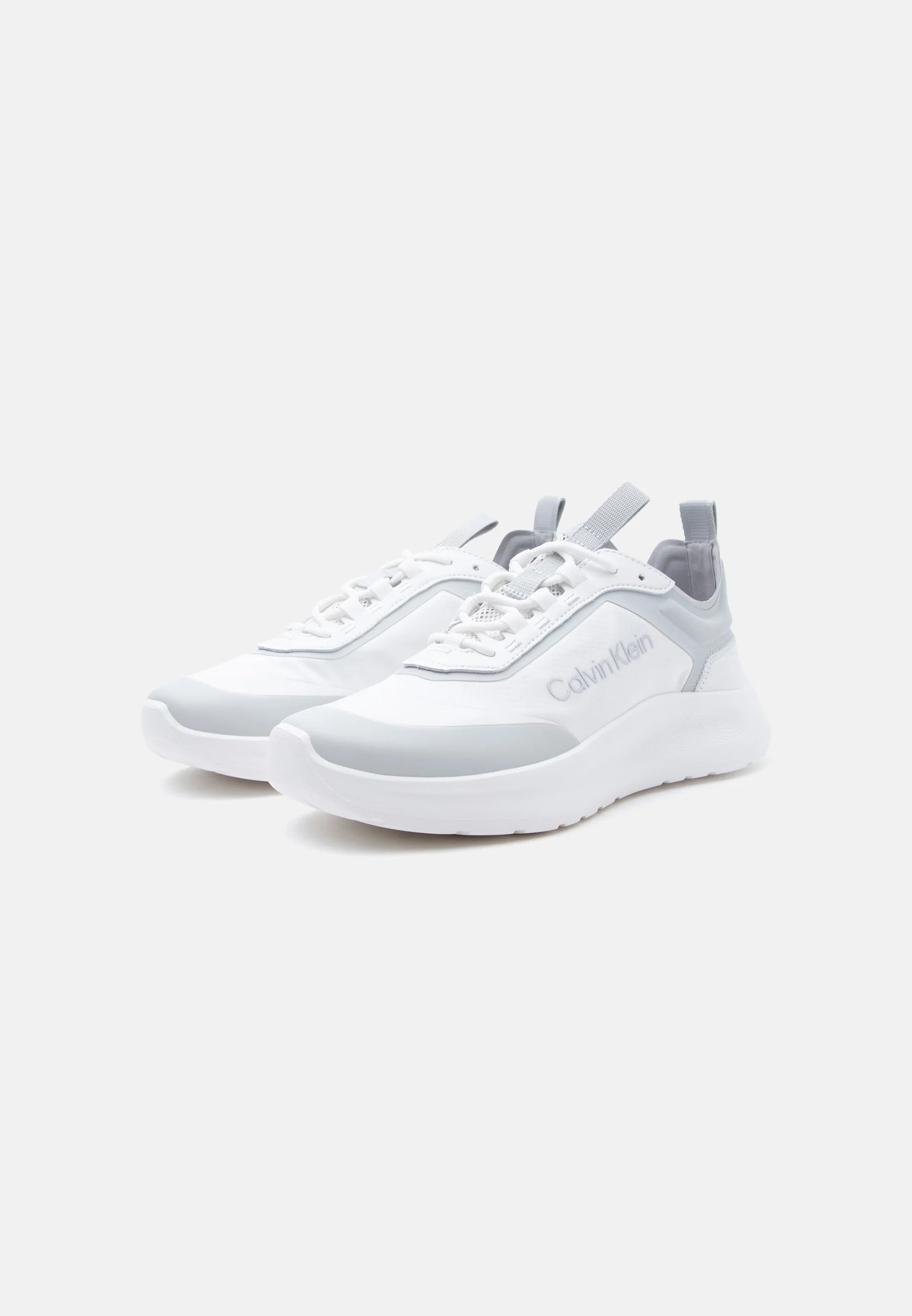 Calvin Klein Trainers - bright white/pearl grey/silver-coloured
