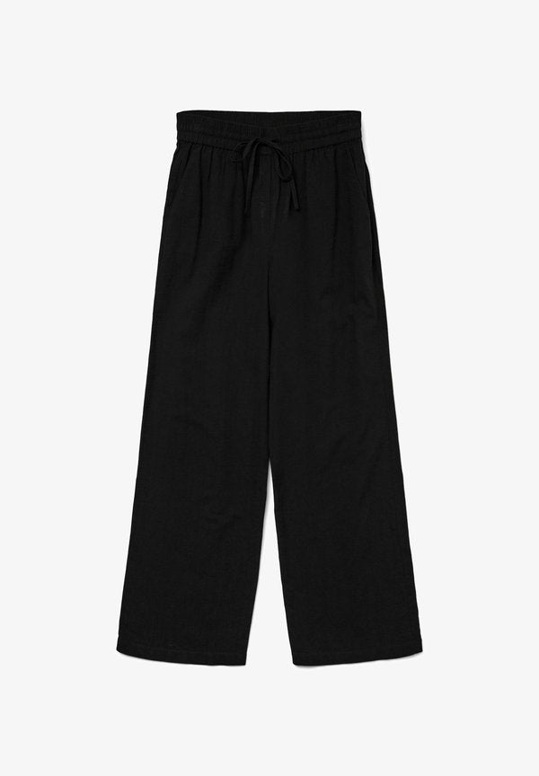 Vero Moda VMCAIA Mid waist - Trousers - black