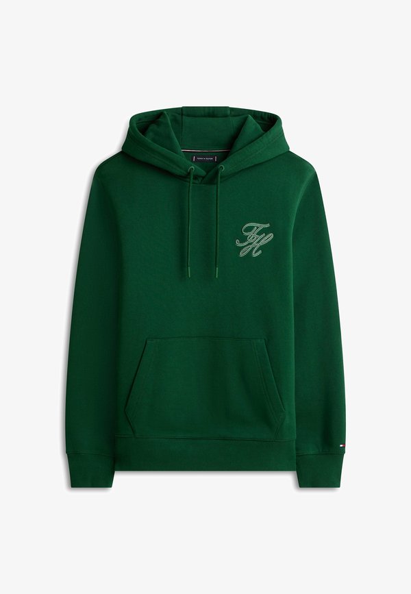 Tommy Hilfiger LOGO EMBROIDERY TERRY - Hoodie - nocturnal green