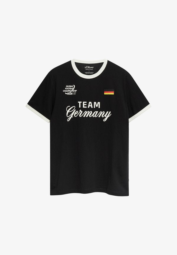 s.Oliver T-SHIRT - Print T-shirt - schwarz