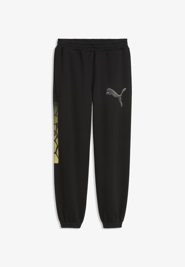 Puma PUMA SPORT RELAXED STREET GRAPHIC FLEECE JOGGINGHOSE - Tracksuit bottoms - black
