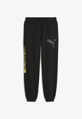 Puma PUMA SPORT RELAXED STREET GRAPHIC FLEECE JOGGINGHOSE - Tracksuit bottoms - black