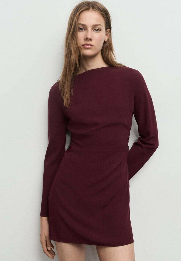 Mango Shift dress - bordeaux