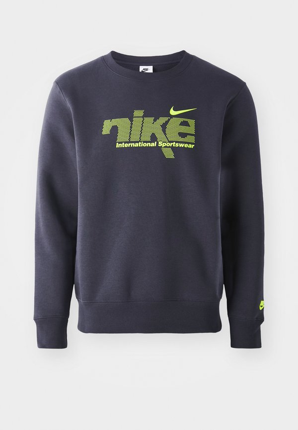 Nike Sportswear CLUB CREW SPORT - Sweatshirt - anthracite/volt