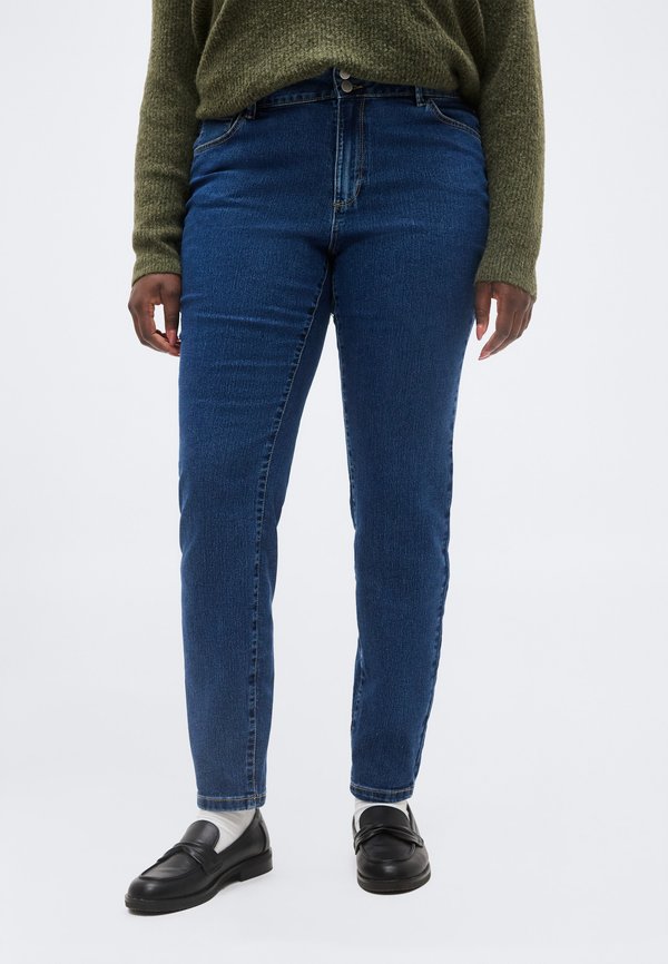 Vero Moda Curve VMCLUSIA JEANS - Jeans Skinny Fit - dark blue denim