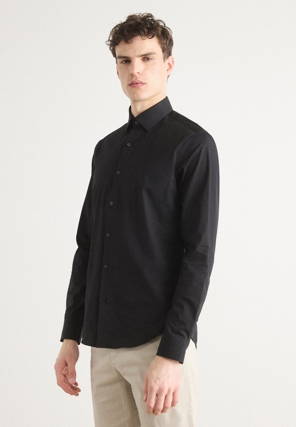 Calvin Klein SLIM - Formal shirt - black