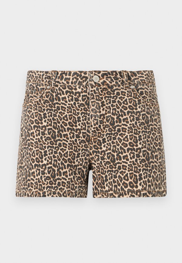 ONLY ONLJAGGER SILLA MOM - Denim shorts - peyote/black