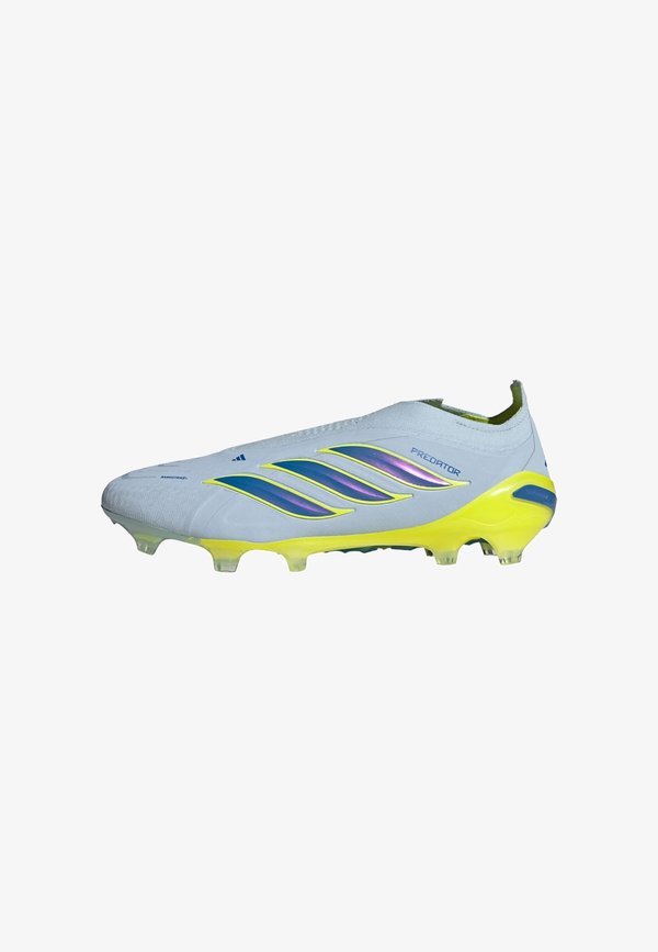 adidas Performance PREDATOR ELITE LACELESS - Firm-ground football boots - crystal sky/ray blue/team solar yellow