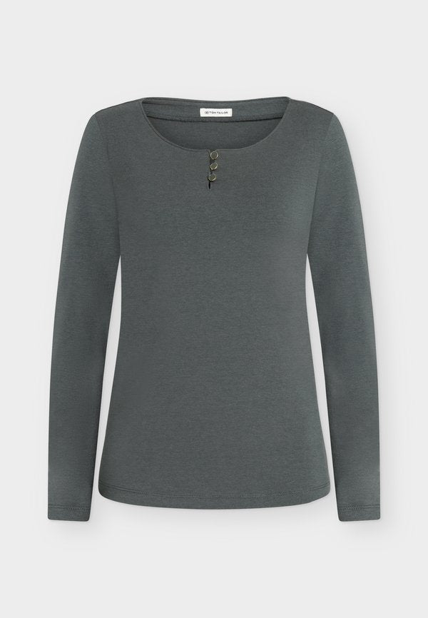 TOM TAILOR Long sleeved top - darkest olive
