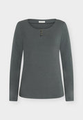 TOM TAILOR Long sleeved top - darkest olive