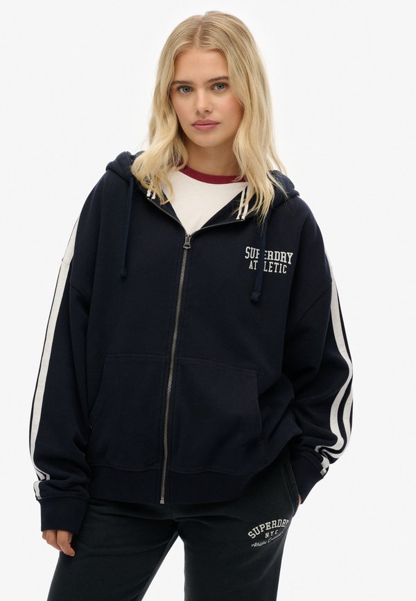Superdry & Co ATHLETIC ESSENTIALS - Zip-up sweatshirt - eclipse navy