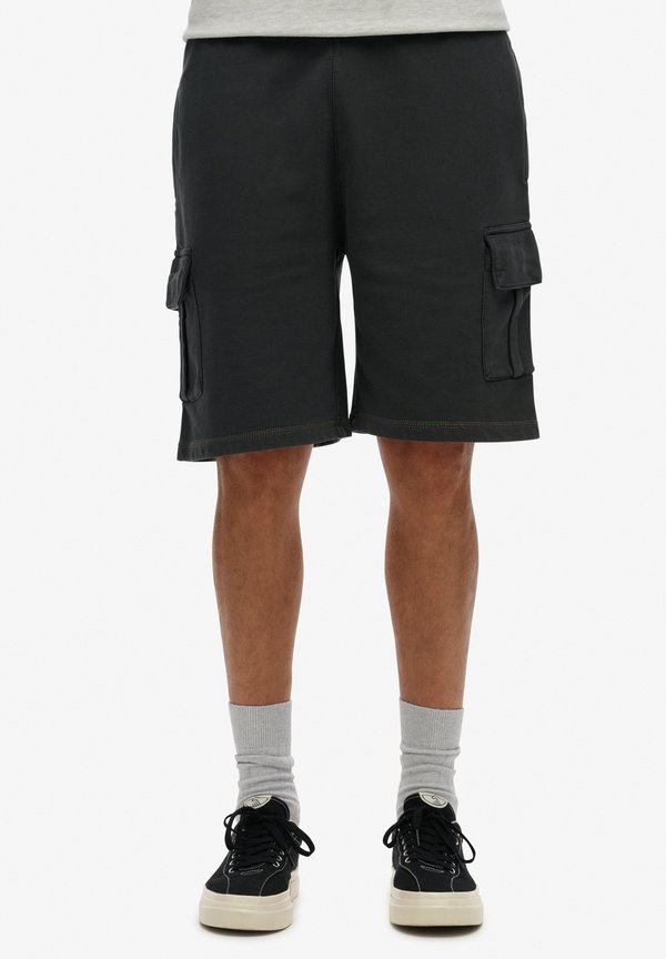 Superdry & Co CONTRAST STITCH - Shorts - washed black