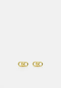 MICHAEL KORS WOMEN'S 14K GOLD-PLATED STERLING SILVER ASTOR LINK STUD EARRINGS, MKC173900710 Media 1