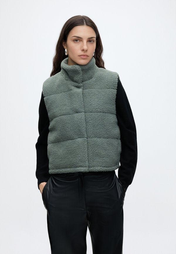 ONLY ONLSANDRA WAISTCOAT - Waistcoat - castor gray