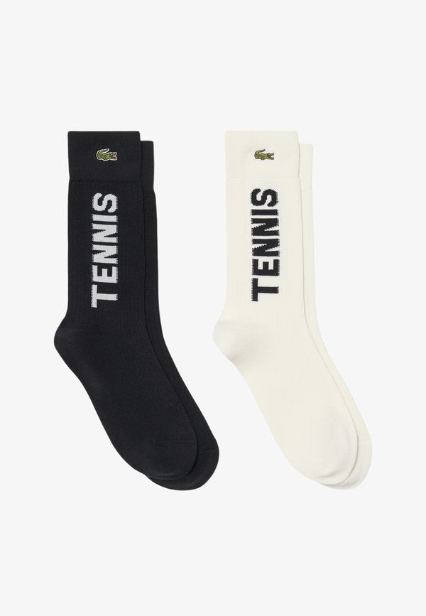 Lacoste LACOSTE - 2 PACK UNISEX - Socks - blanc noir blanc-
