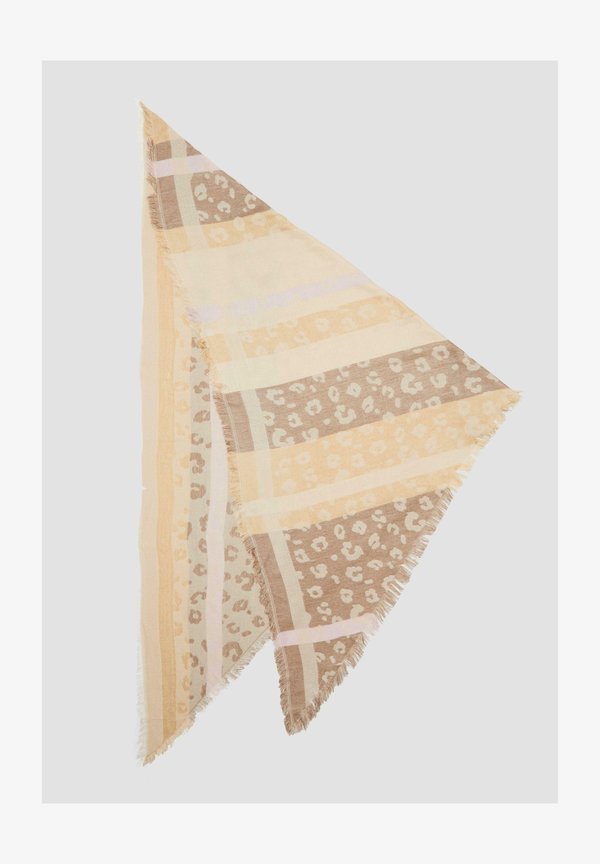 s.Oliver GEMUSTERTER - Foulard - beige