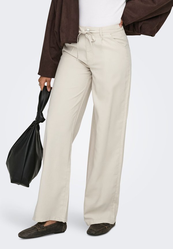 ONLY ONLGIANNA Wide Leg Fit - Trousers - pumice stone