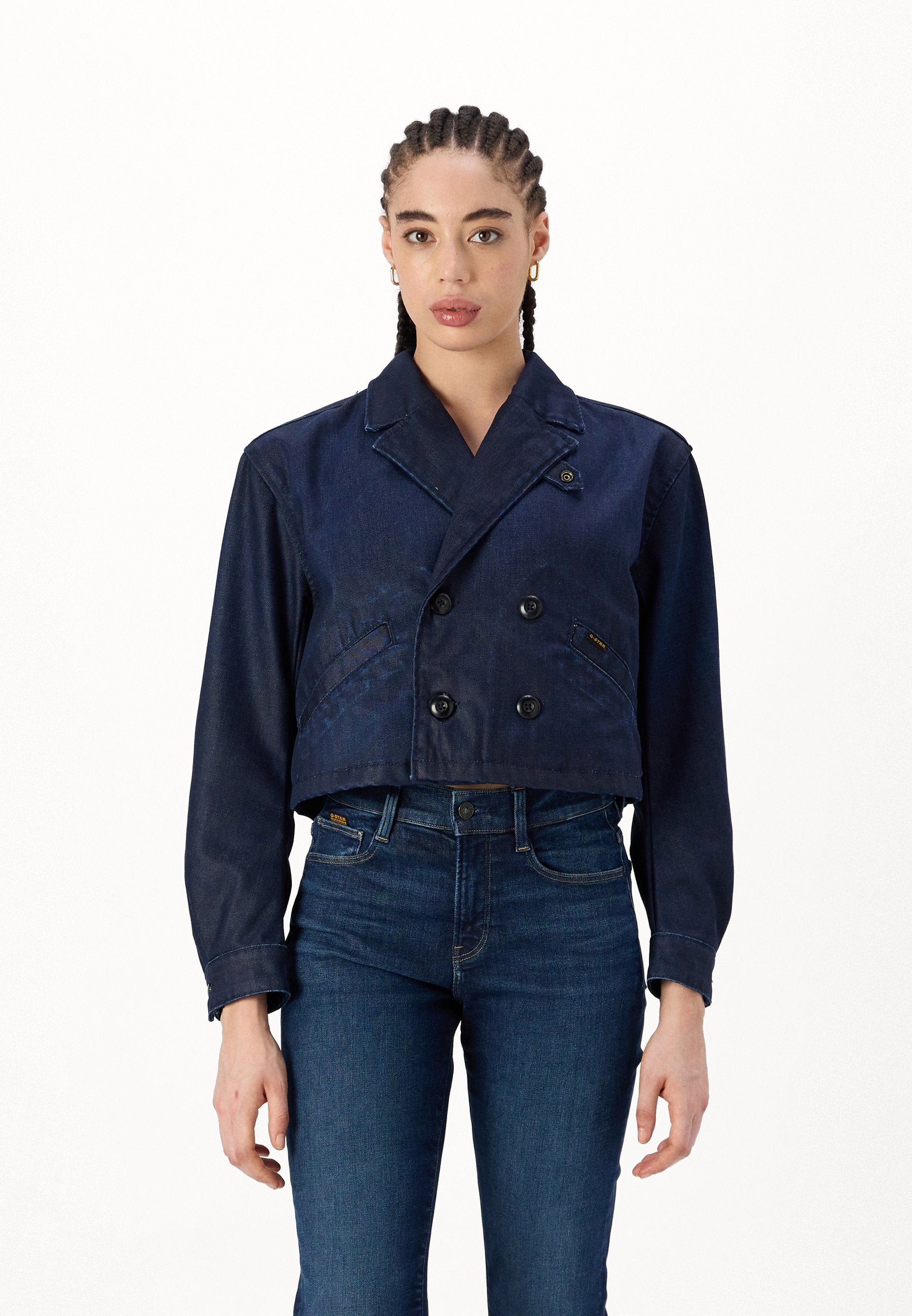 CROPPED PEACOAT JACKET  Media 3