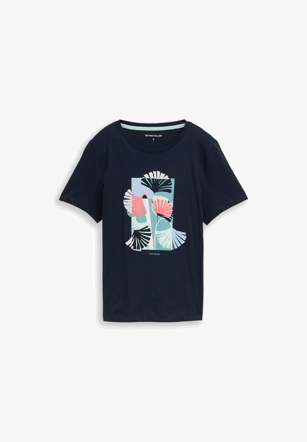 TOM TAILOR Print T-shirt - sky captain blue