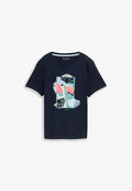 TOM TAILOR Print T-shirt - sky captain blue