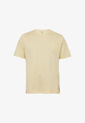 s.Oliver MIT STRUKTUR UND OFFENE ÄRMELKANTEN - Basic T-shirt - hellgelb