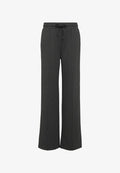 s.Oliver WIDE AUS INTERLOCK - Trousers - dunkelgrau