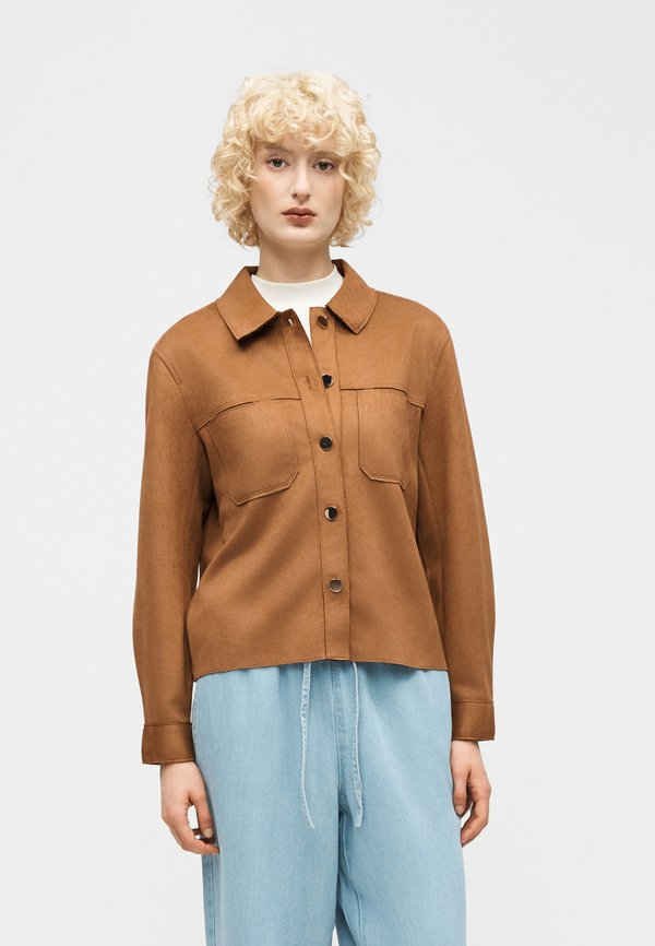 ONLY ONLMIRA SHIRT  - Button-down blouse - toasted coconut