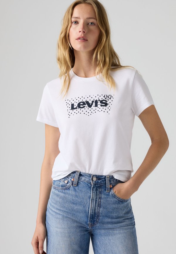 Levi's® THE PERFECT TEE - Print T-shirt - inga dot bw fill bright white