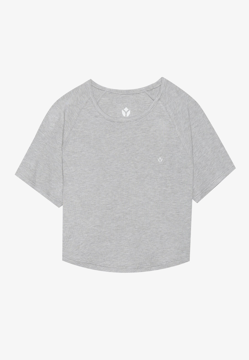 Even&Odd active ESSENTIAL CROPPED FINE RIB T SHIRT