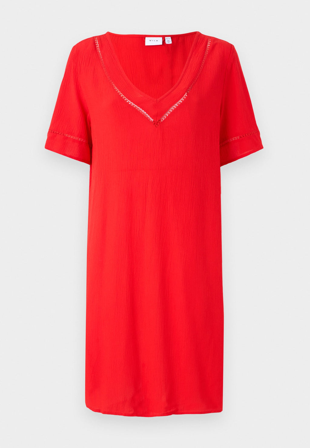 VILA VIMESA DETAIL V NECK DRESS