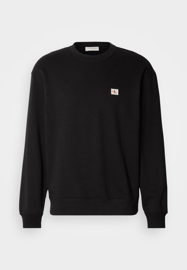 Calvin Klein Jeans BADGE CREWNECK - Sweatshirt - black