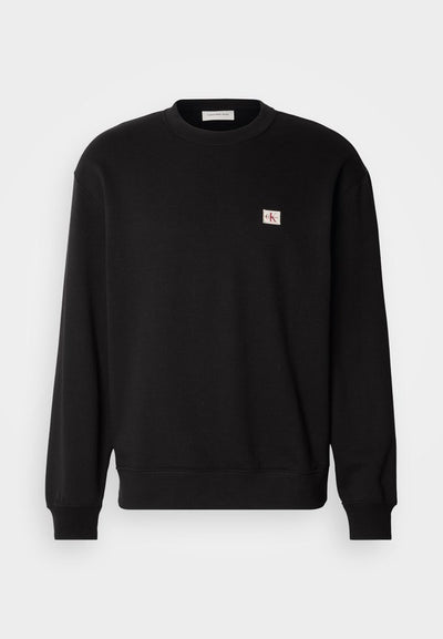 Calvin Klein Jeans BADGE CREWNECK - Sweatshirt - black