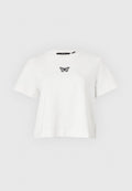 Vero Moda Petite VMSARA METTE - Print T-shirt - white