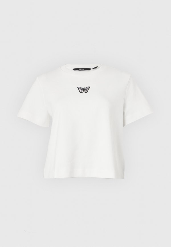 Vero Moda Petite VMSARA METTE - Print T-shirt - white
