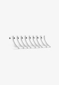 adidas Performance UNISEX THIN LIGHT SPORTSWEAR ANKLE QUARTER 9 PAAR PACK - Sports socks - white
