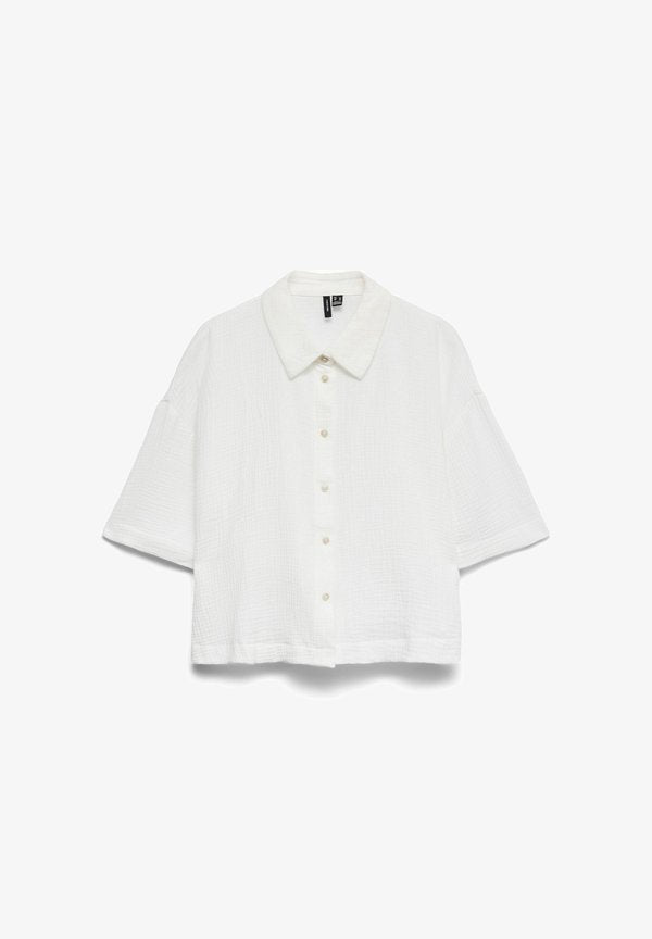 Vero Moda VMNATALI - Button-down blouse - snow white