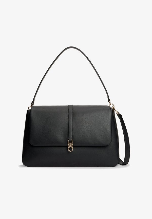 Tommy Hilfiger LIBRE SATCHEL - Handbag - black
