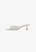 Mango Heeled mules - blanc