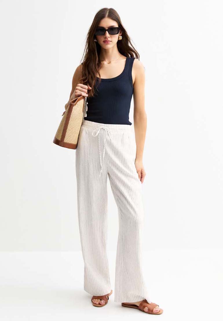 New Look STRIPED WIDE LEG