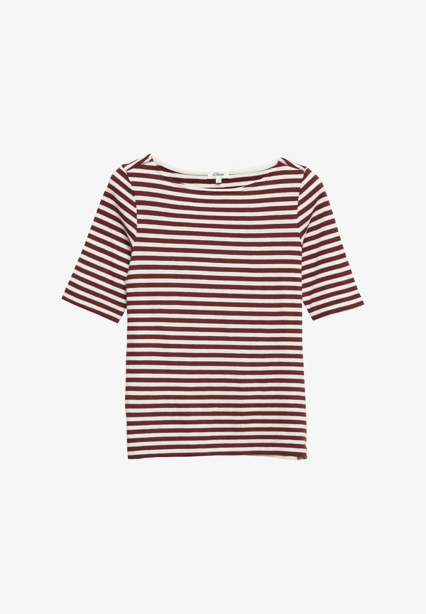s.Oliver T-SHIRT - Print T-shirt - bordeaux